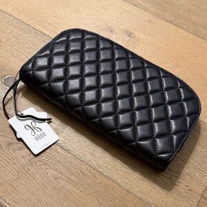 HOBO Black Quilted Clutch